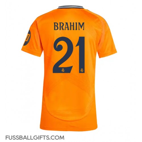 Real Madrid Brahim Diaz #21 Fußballbekleidung Auswärtstrikot Damen 2024-25 Kurzarm